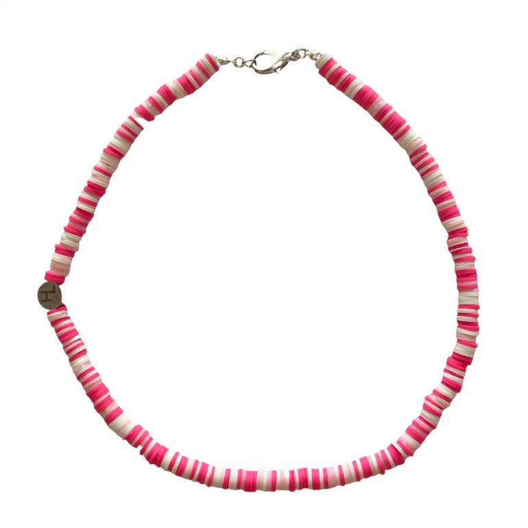PINK & WHITE CHOKER 