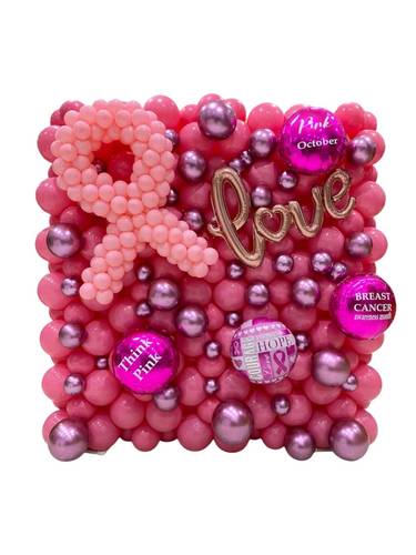جدار بالون BREAST CANCER AWARENESS RIBBON