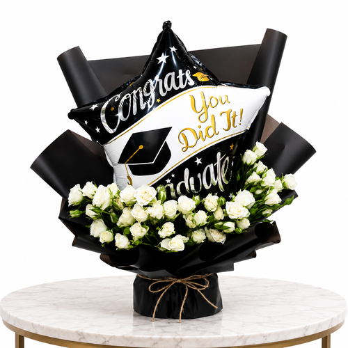 Star Graduation Collection |Balloon and Flower