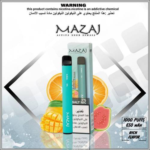 سحبة جاهزة مزاج كوكتيل الفواكه Mazaj Disposable O.M.O 1000 puff  
