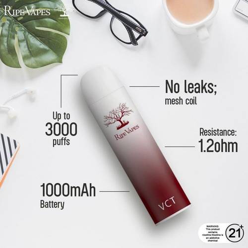 سحبة جاهزة في سي تي فانيلا كسترد توباكو 3000 موشة VCT DISPOSABLE 3000 puffs