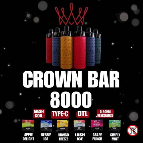 نسخة من شيشة الفاخر  توت بارد ايس كراون بار CROWN BAR