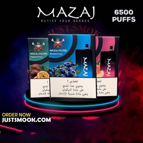  مزاج 6500 سحبه 50 نيكوتين mazaj 6500 puff