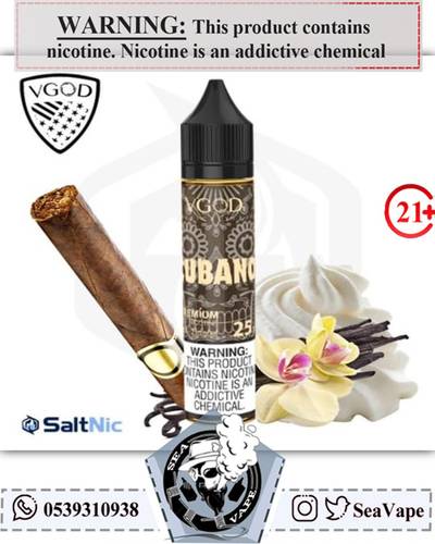 كوبانو فيجود 25 نكوتين - VGOD CUBANO SALTNIC - Salt Nicotine