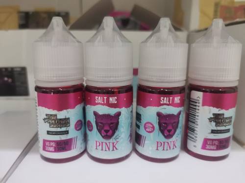 نكهة سولت كشمش اسود بارد بينك بانثر النمر الوردي Pink Panther SaltNic Blackcurrant Mint