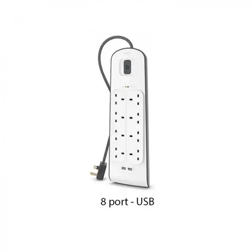 توصيله 8 مداخل مدخلين USB سلك 2 متر بيلكن