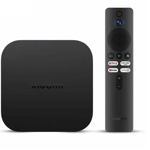 شاومي Mi Box S (الجيل الثاني) مع مشغل وسائط متدفق بدقة 4K Ultra HD | اتصال ثنائي النطاق | تلفزيون Google ومساعد Google 