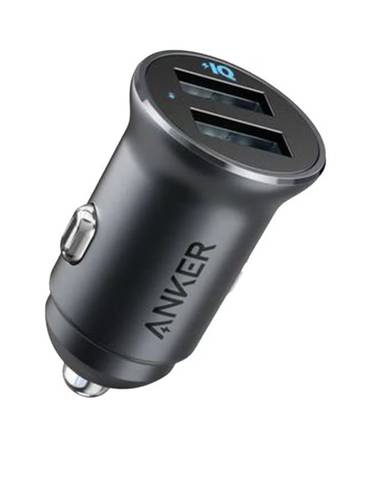 شاحن سيارة من أنكر بقوة 24 واط ومنفذين usb