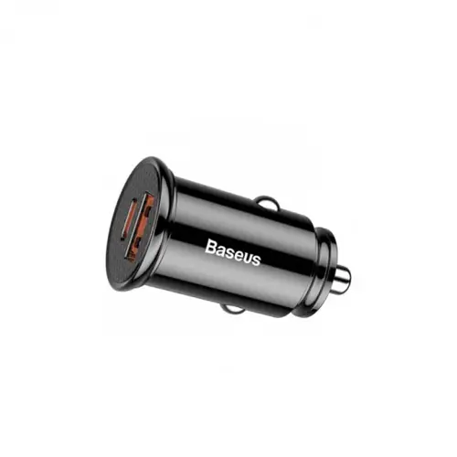 شاحن سياره بيسوس 30 واط مدخلين USB+PD