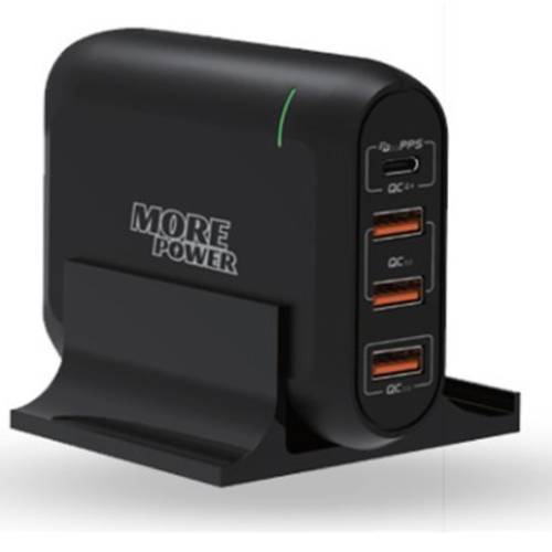 منصة شحن من مور باور 66 واط/مخرج PD وثلاث مخارج USB 