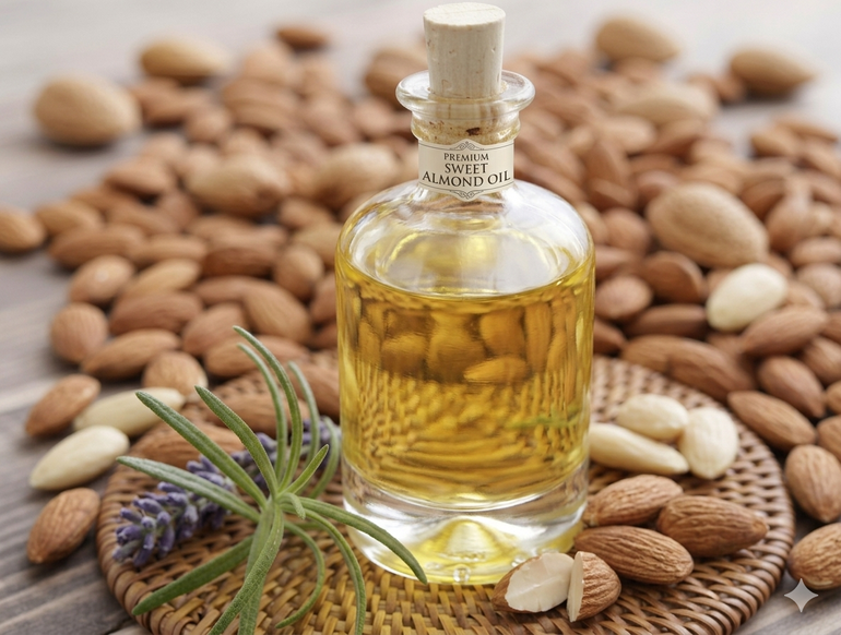 زيت اللوز الحلو المركز