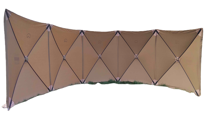 الأبعاد 145x725 سم المرسل إليه 108x20x15 سم الوزن 13.5 كجم اللون خاكي
