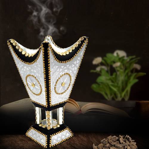 مبخرة الفخامة خشب أثل أسود