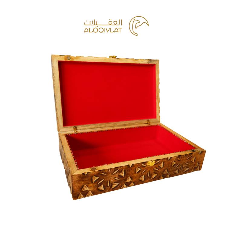 صندوق خشب تراثي نقش يدوي