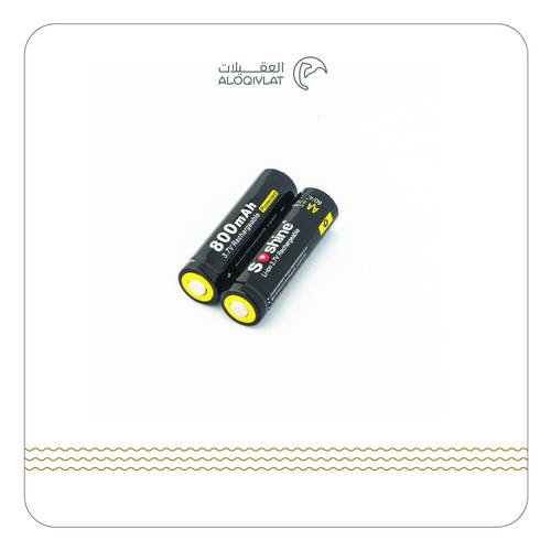 2× بطاريات ليثيوم 800 mAh قابل لإعادة الشحن AA