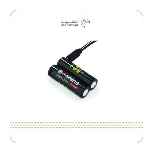 2× بطاريات ليثيوم 750 mAh قابل لإعادة الشحن AA منفذ تايب C
