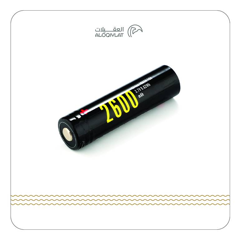 بطارية ليثيوم 2600 mAh قابل لإعادة الشحن بمنفذ USB مباشر 18650