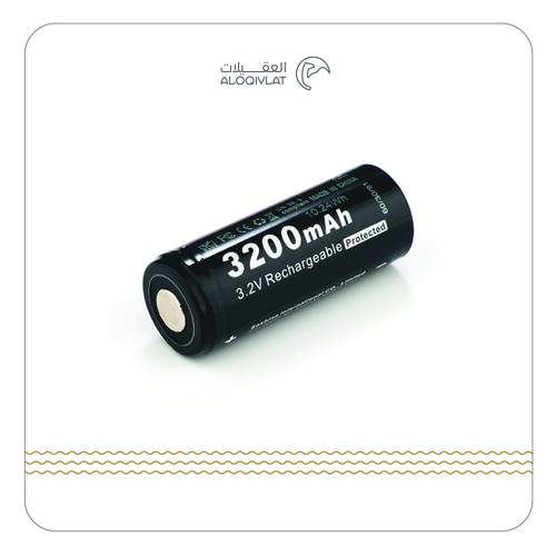 بطارية ليثيوم 3200 mAh قابل لإعادة الشحن 26650