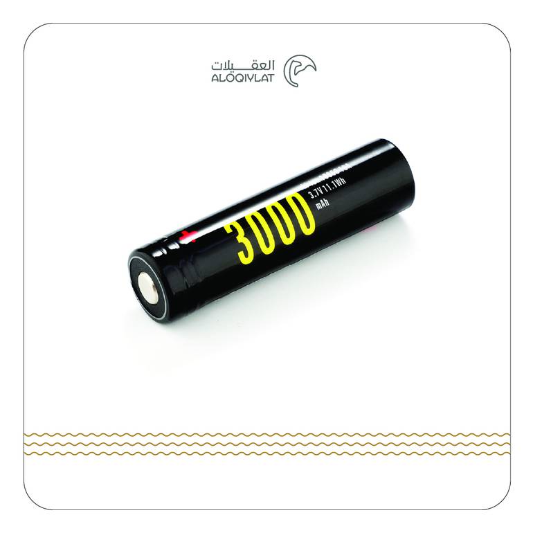 بطارية ليثيوم 3000 mAh قابل لإعادة الشحن بمنفذ USB مباشر 18650
