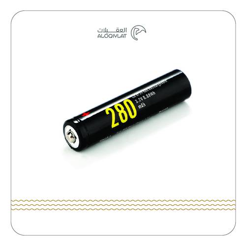 4× بطاريات ليثيوم 280 mAh قابل لإعادة الشحن AAA