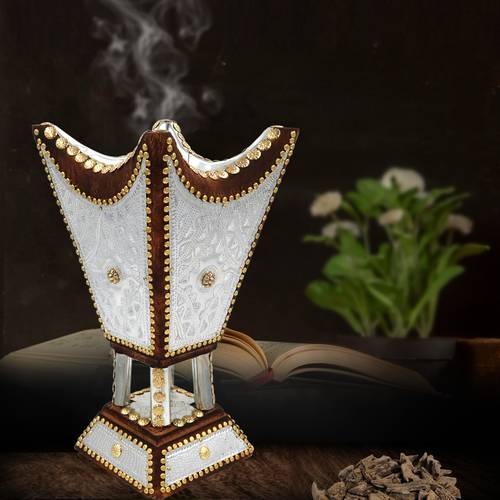 مبخرة الفخامة خشب أثل بني
