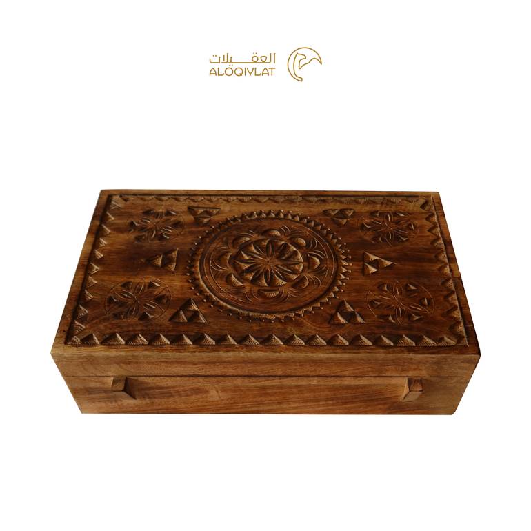 صندوق خشب تراثي نقش يدوي
