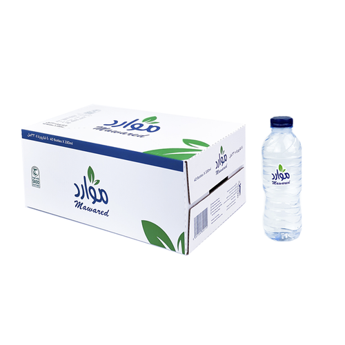Mawared Water size 330 mll 40 bottels per carton