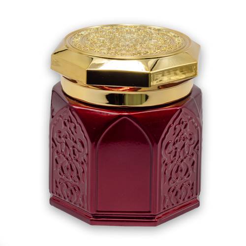 عبوة بخور زجاجية 180ML - عنابي