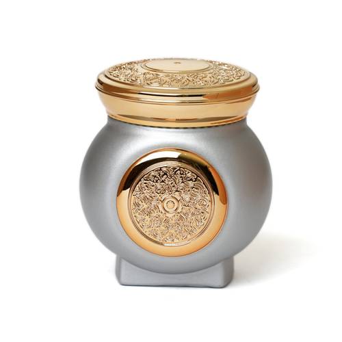 عبوة بخور زجاجية 130ML - فضي