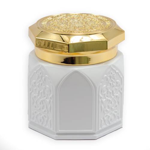 عبوة بخور زجاجية 180ML - أبيض
