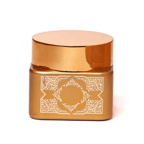 عبوة بخور زجاجية 130ML - ذهبي