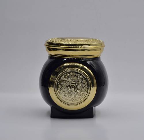 عبوة بخور زجاجية 250ML - أسود لماع