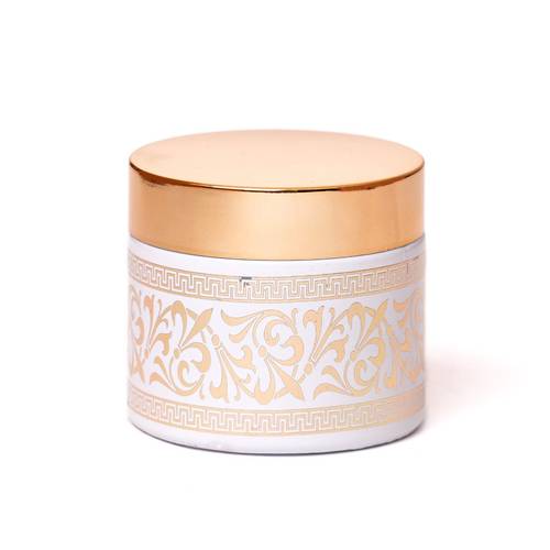 عبوة بخور زجاجية 50ML - أبيض