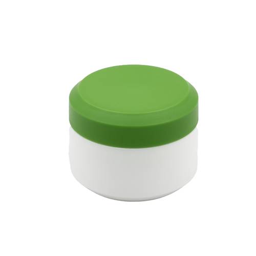 عبوة كريم بلاستك 50مل أبيض وأخضر
