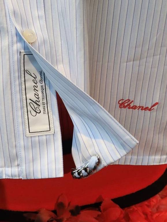 Chanel x Charvet striped shirt