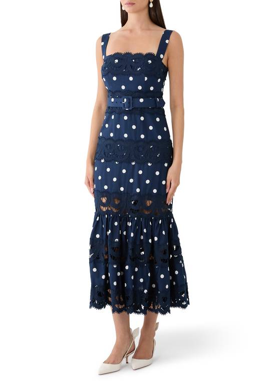 Polka dot dress by سيلف بورتريه