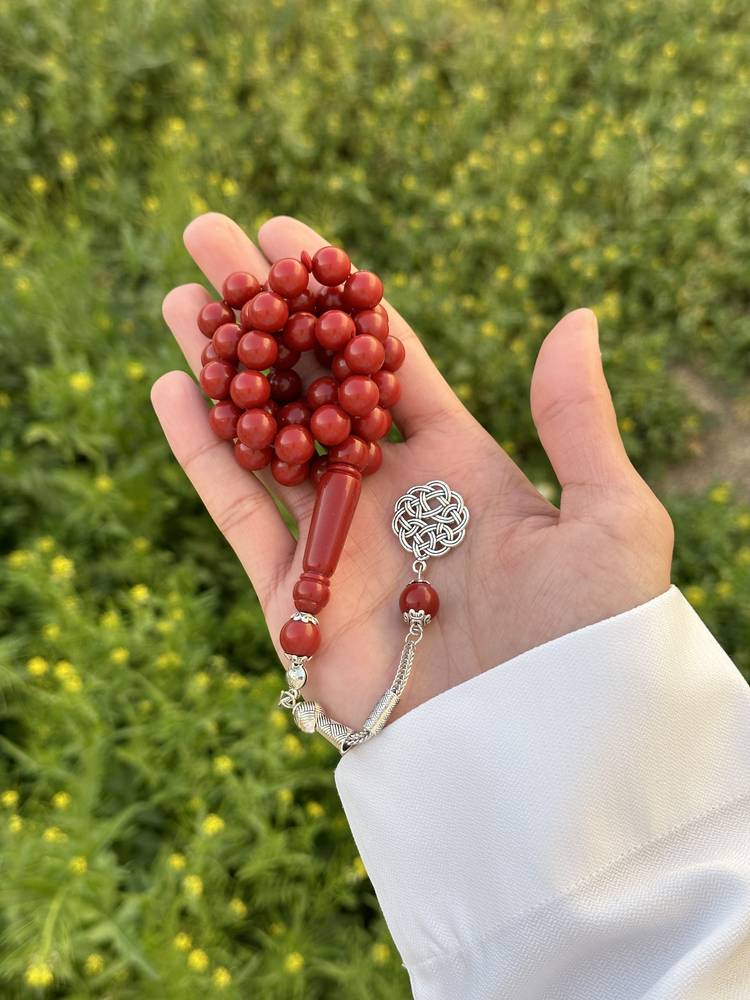 سبحه بكلايت فاخرة - عنابي