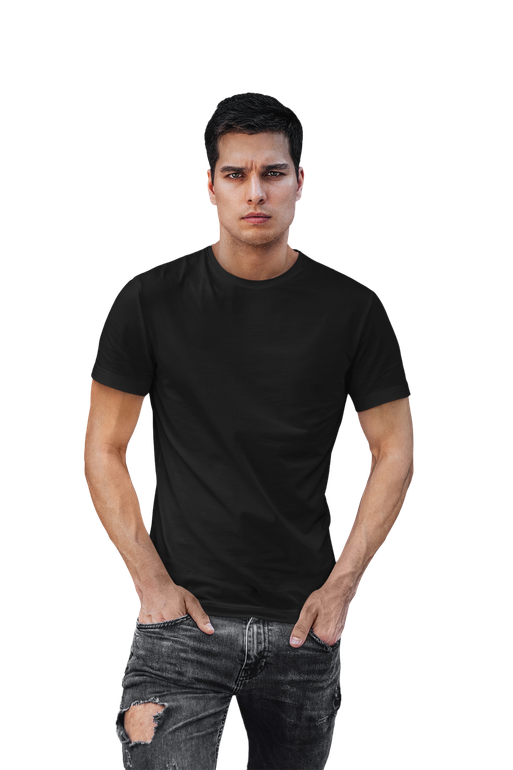 Ho Holland Printed Round Neck Black T-shirt