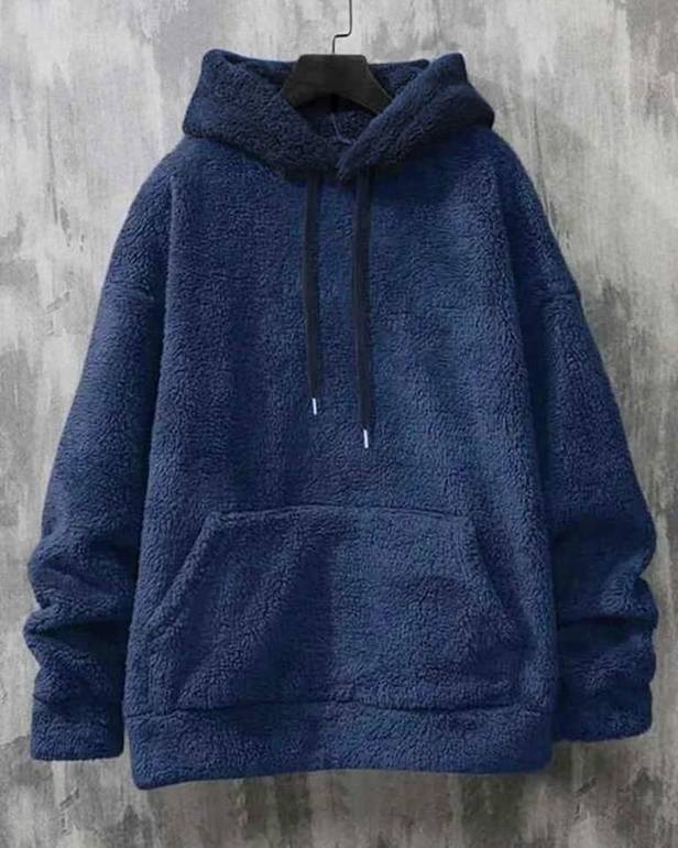 Fur Hoddie-Darkblue-708