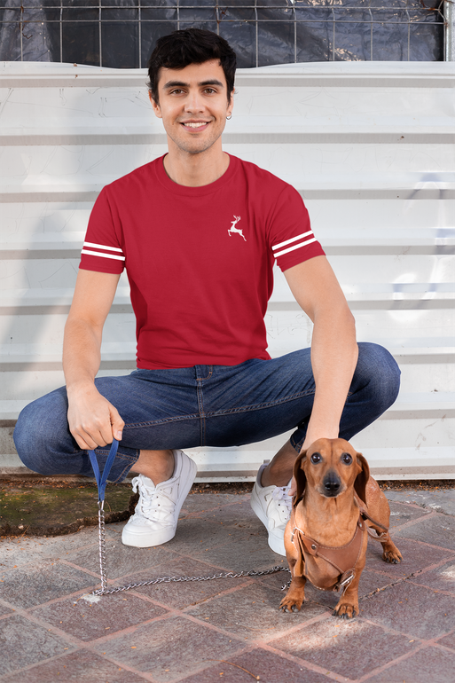 T shirt - Red ( 2 Line )