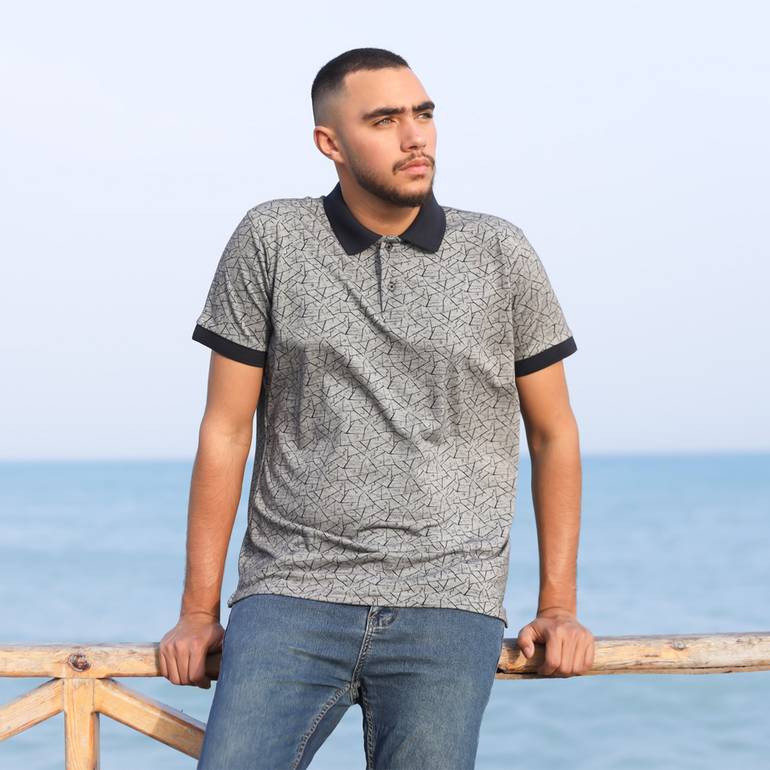 Polo T shirt -Grey