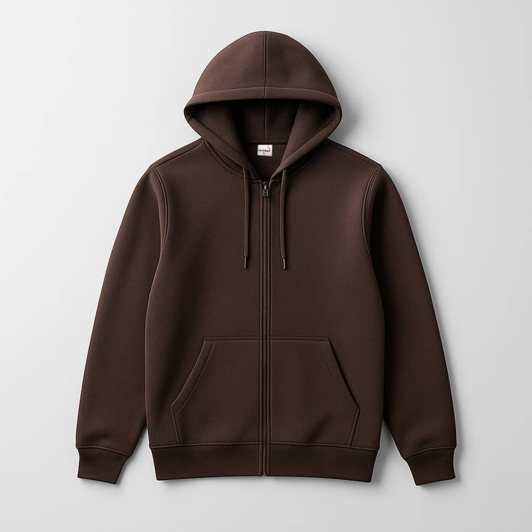 Ho Holland Zip-Up Hoodie - Brown