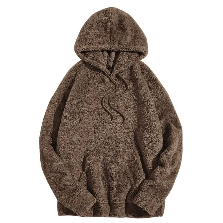 Fur Hoodie-Coffee-705