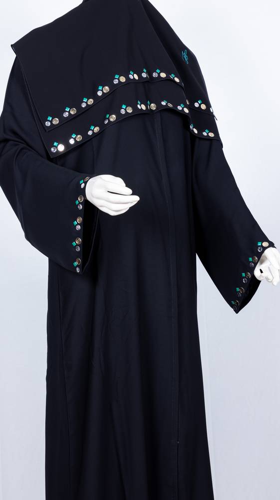 عباية وطرحة معدن مربع موديل رقم 3554 (1)
