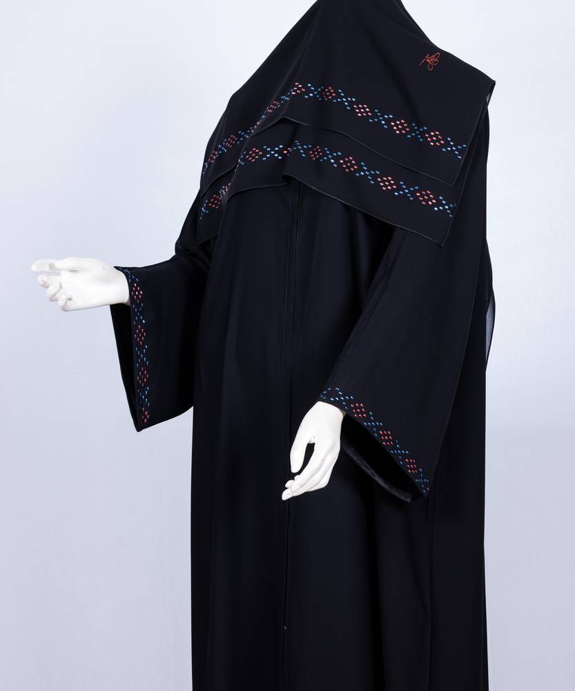 عباية مع طرحة موديل رقم 3635  (1)
