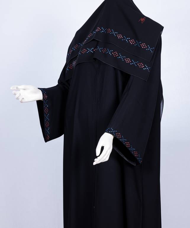 عباية مع طرحة موديل رقم 3635  (1)