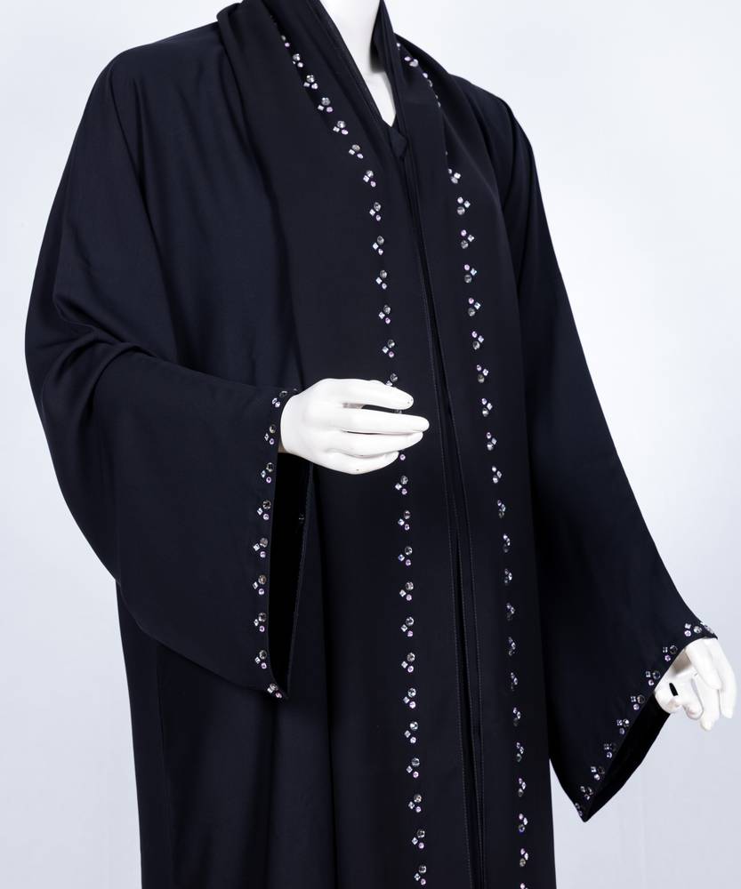 عباية مع طرحة موديل رقم  3568 (2)