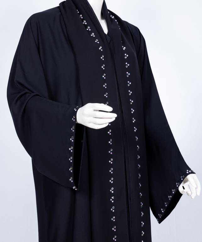 عباية مع طرحة موديل رقم  3568 (2)