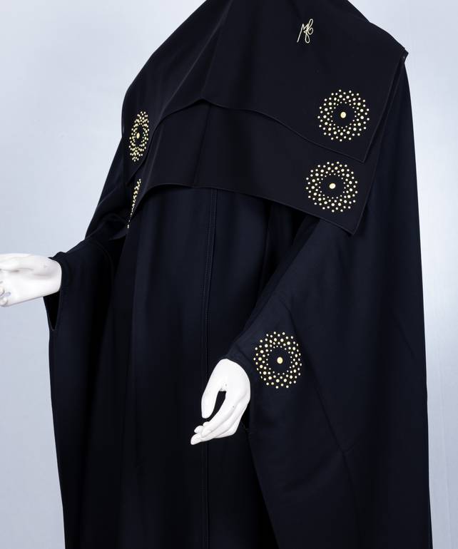 عباية مع طرحة قصة البشت موديل رقم  3641  (4)