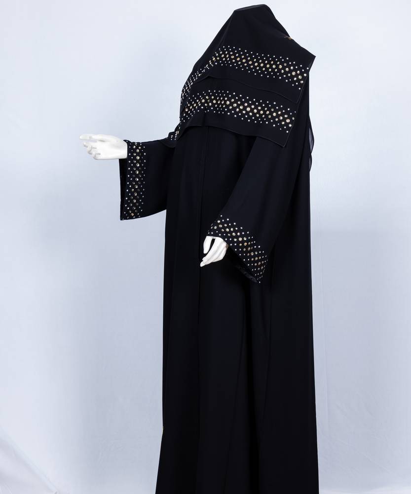 عباية مع طرحة موديل رقم   3669 (1)